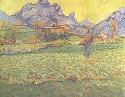 Vincent Van Gogh A Meadow in the Mounatains:Le Mas de Saint-Paul (nn04) painting